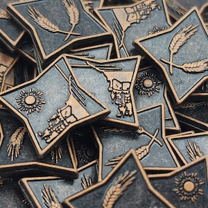 100 Copper DnD Metal Game Coins, TTRPG Accessories, Currency for Wyrmspan, Dungeons and Dragons & Tabletop RPG, Board Game Token