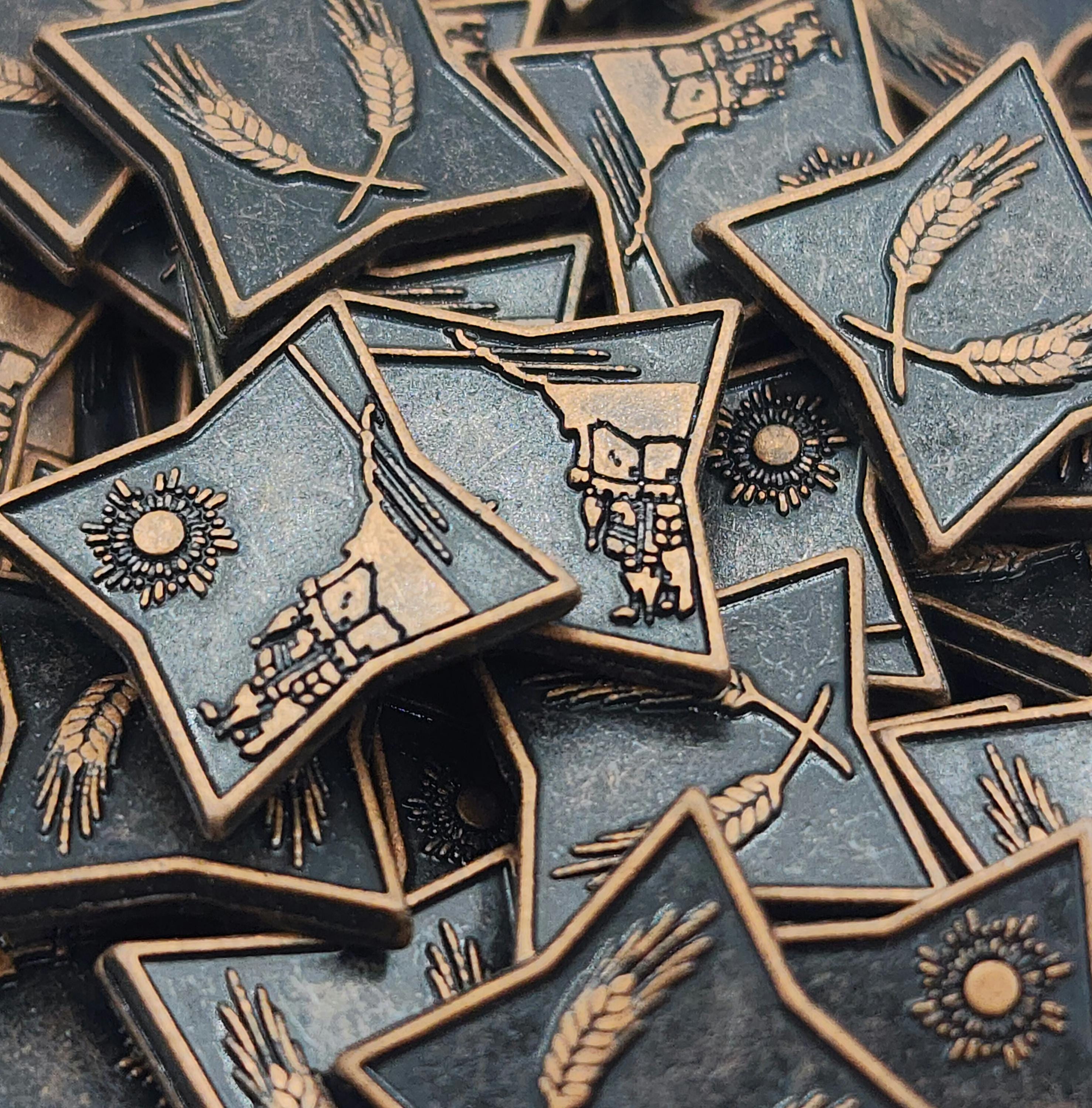 100枚の銅製ダンジョンズ＆ドラゴンズメタルゲームコイン、TTRPGアクセサリー、Wyrmspan、ダンジョンズ＆ドラゴンズ、テーブルトップRPGの通貨、ボードゲームトークン  - Etsy 日本