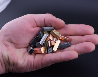 20 Mixed Ingots, DnD Metal Game Coins, TTRPG Accessories, Dungeons and Dragons & Tabletop RPG Games, Board Game Token Upgrades