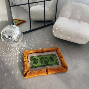 Erster Dollar Teppich, Handgefertiger Teppich, Cartoon Teppich, Benutzerdefinierte 3D Teppich, Geschenkidee
