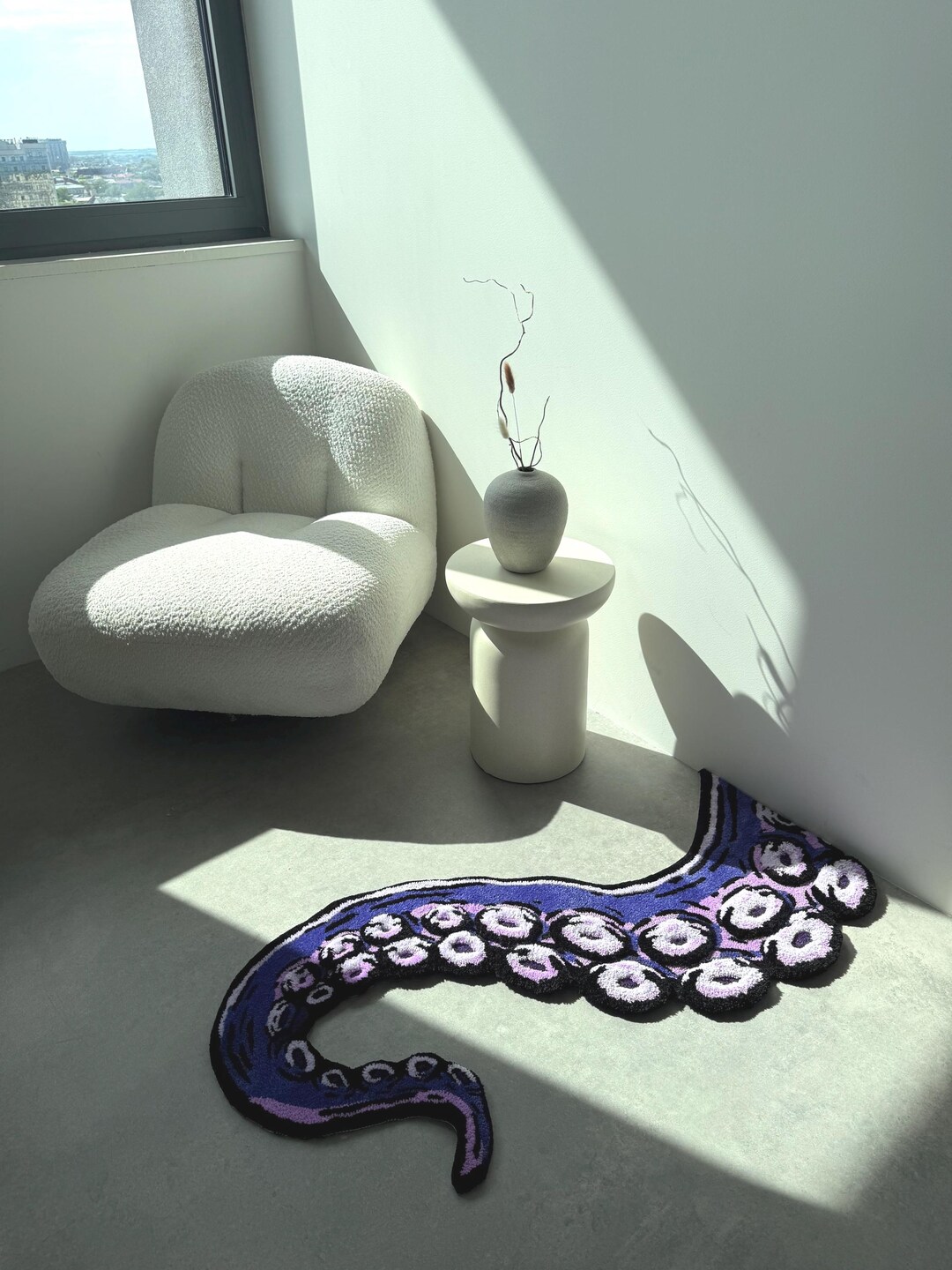 Handmade Octopus Tentacle 3d Tufted Rug: Custom Carpet Home Decor - Etsy