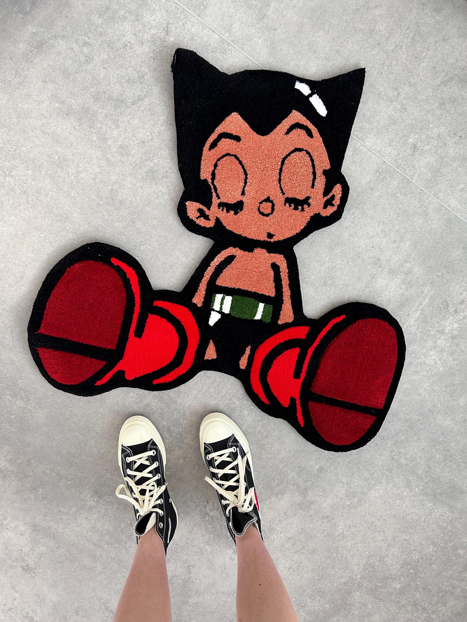 Astro Boy Rug: Handmade Anime Character Home Decor - Etsy