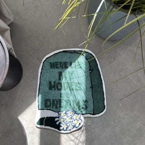 Cartoon rug, handmade rug, funny rug, custom 3D rug, gift idea