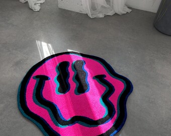 Handmade smile Rug, Tufted carpet, Custom Decor