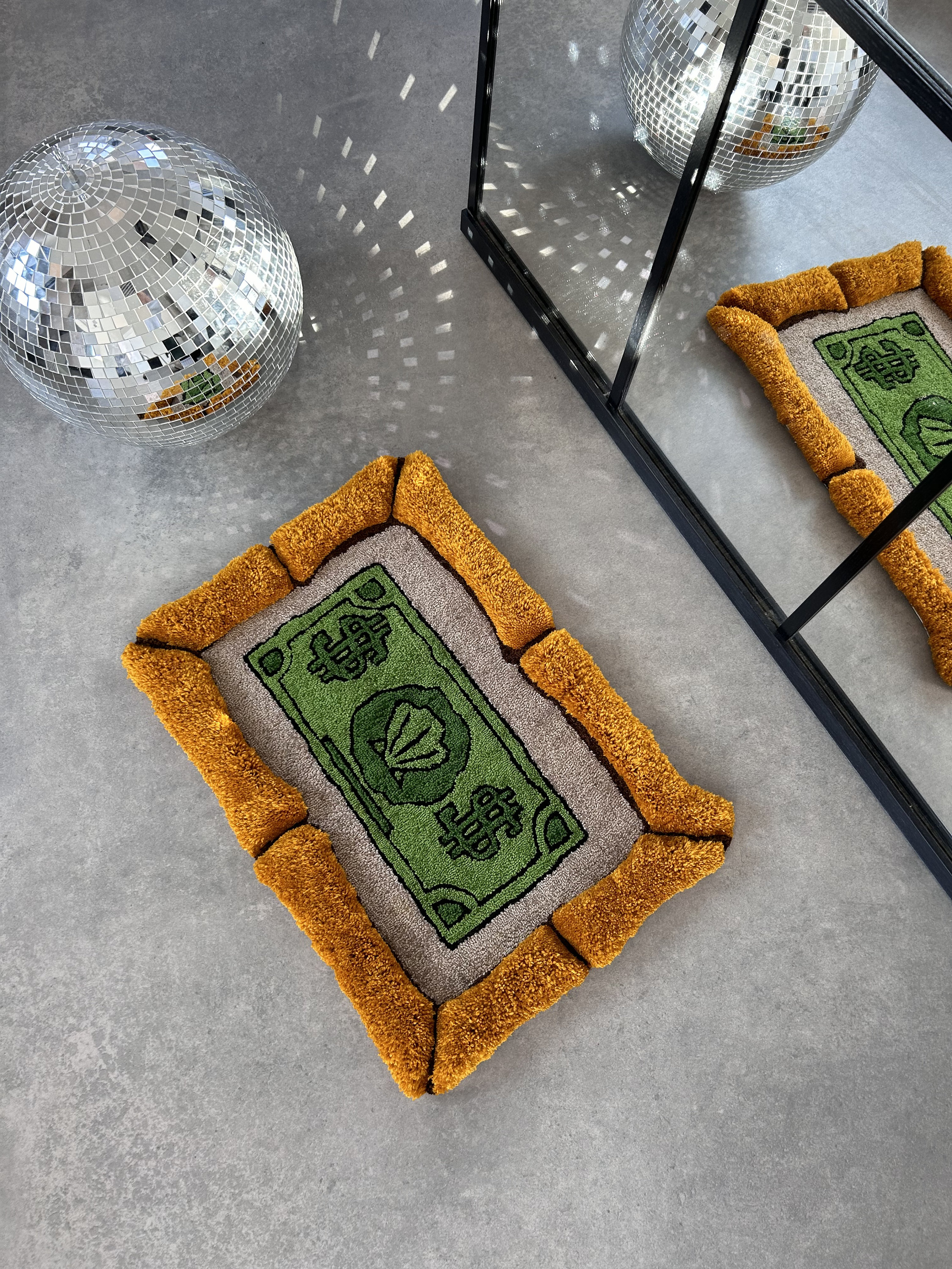Handmade First Dollar Rug: 3D Cartoon Yarn Rug - Etsy