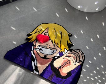 Handmade Anime Character Rug: Custom 3D Pirate Decor