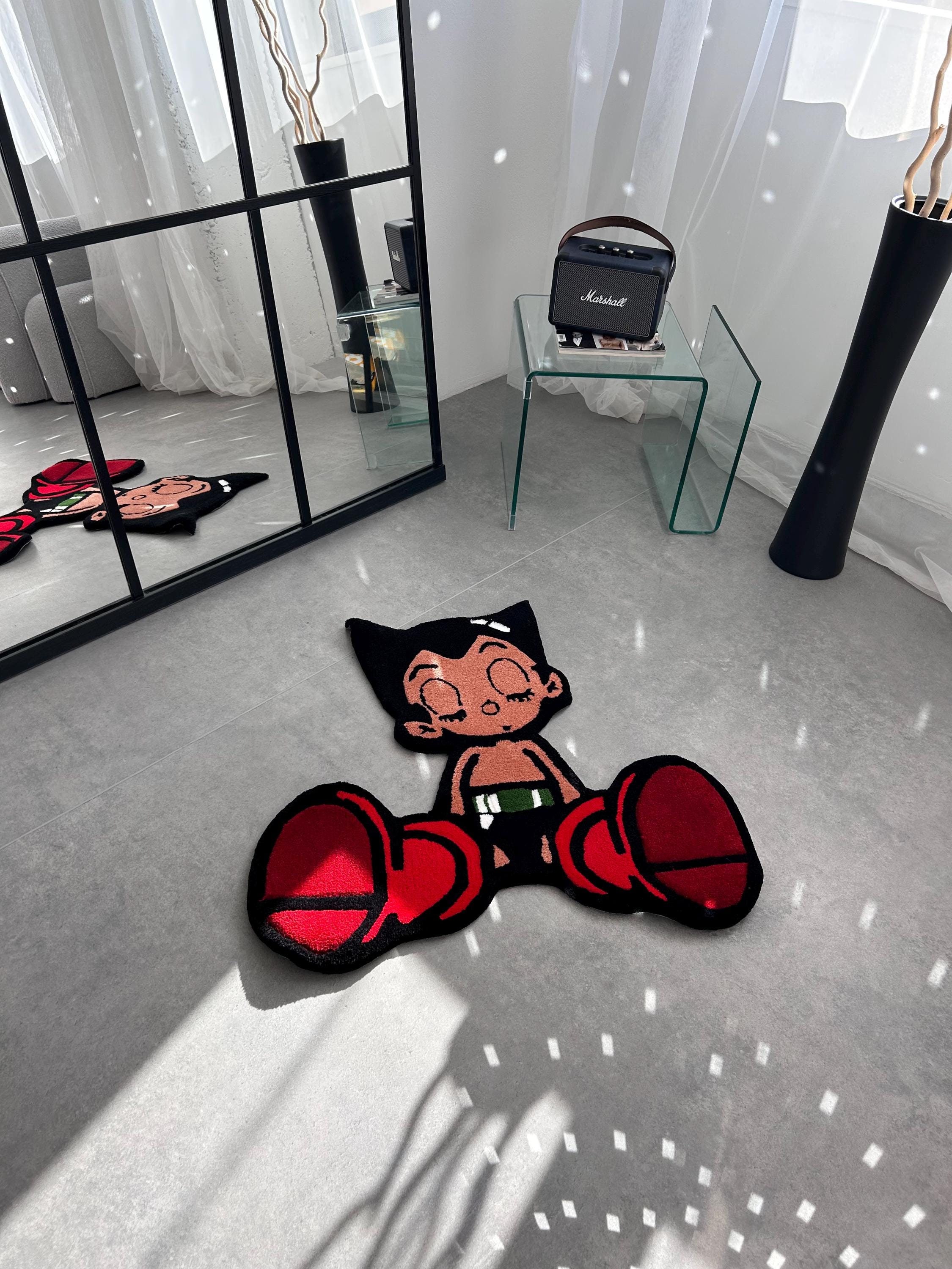 Astro Boy Rug: Handmade Anime Character Home Decor - Etsy