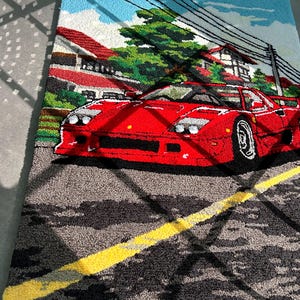 Iconic Cars Rug Sport Car Rug, Retro Car Rug, Tufted Soft Rug, Handmade Custom Gift - Etsy