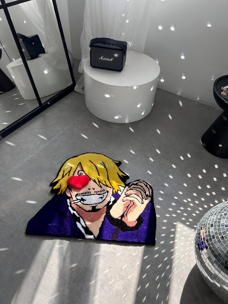 Handmade Anime Character Rug: Custom 3D Pirate Decor - Etsy