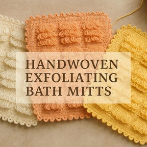 Handgewebter türkischer Peeling-Badehandschuh - Natürlicher Kese für strahlende Haut