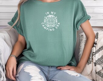 I min campingera T-shirt, äventyrströja, campare, friluftsentusiaster, camping, komfortfärger