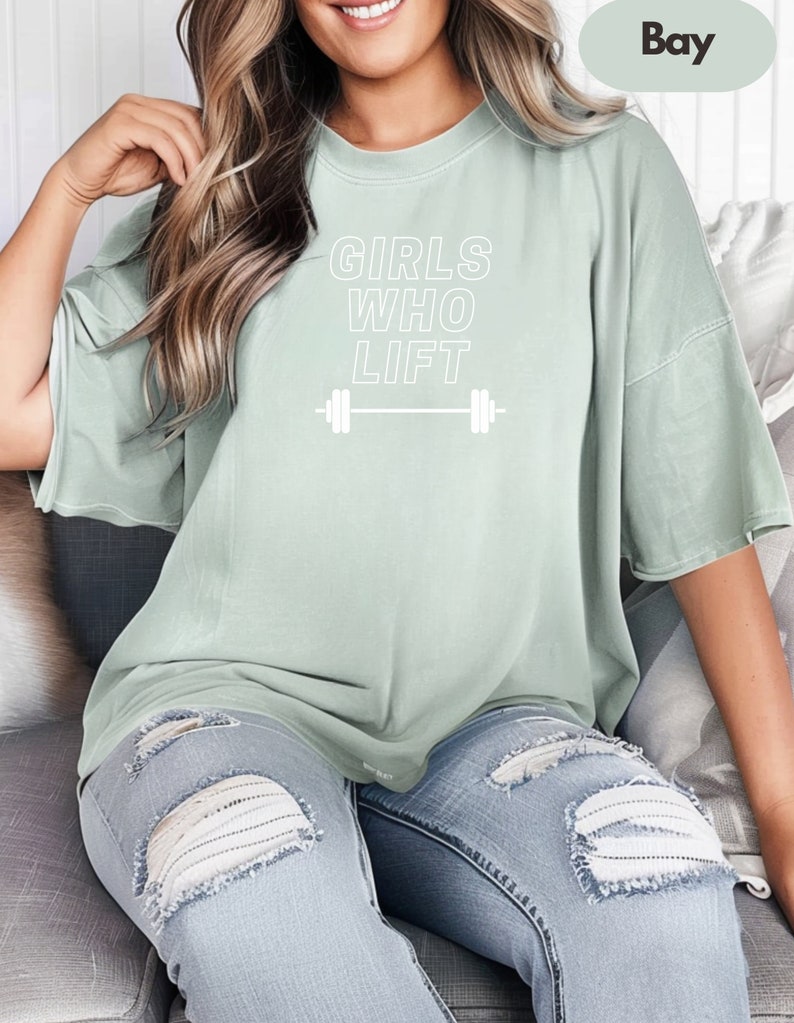 T-shirt för tjejer som lyfter, gymtröja för starka kvinnor, motivationskläder för träning, fritidskläder, bomull bild 4