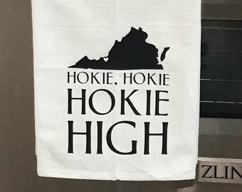 Virginia Tech Hokie High Tea Towel Dish Cloth