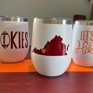 12 oz. Virginia Tech Powder Coated Tumbler