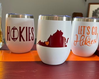 12 oz. Virginia Tech Powder Coated Tumbler