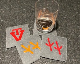 Slate Virginia Tech Hokie Coasters