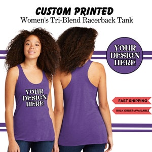 Custom Text Tank, Custom Workout Tank Top, Custom Birthday Tank, Custom Vacation Tank, Custom Fitness Tank, personalized Gift, Gym Outfit