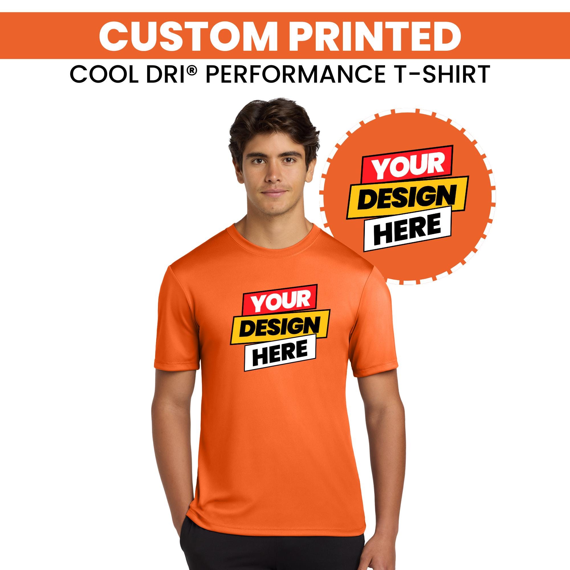 Round Neck Customize Dri Fit Shirt Custom Dri Fit T-shirt