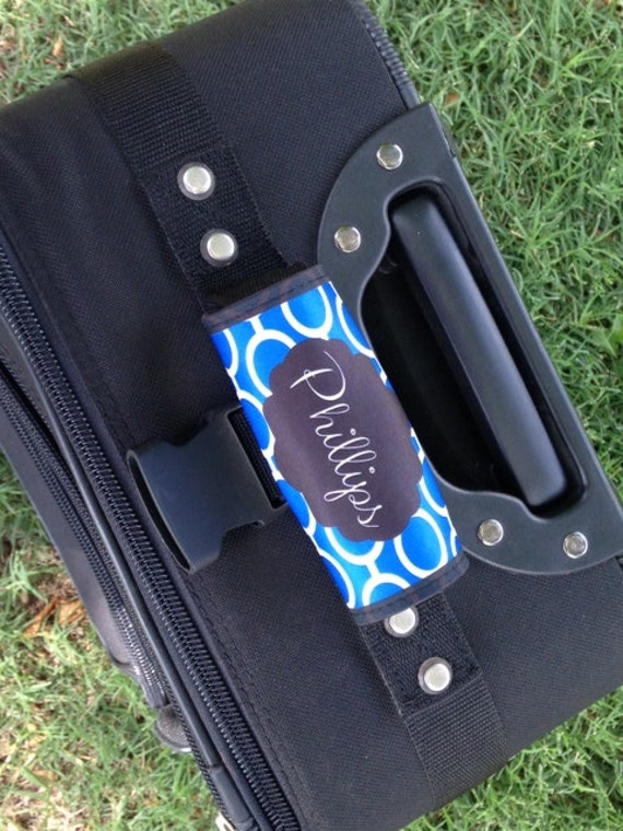 Personalized Monogrammed Luggage Tag Luggage Identifier Etsy