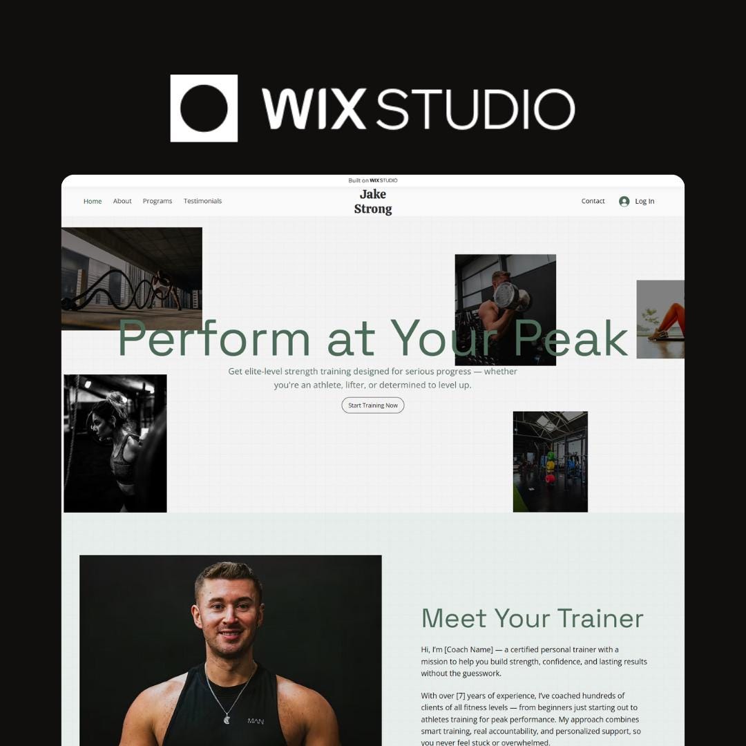 Personal Trainer Website Template Fitness Coach Website With