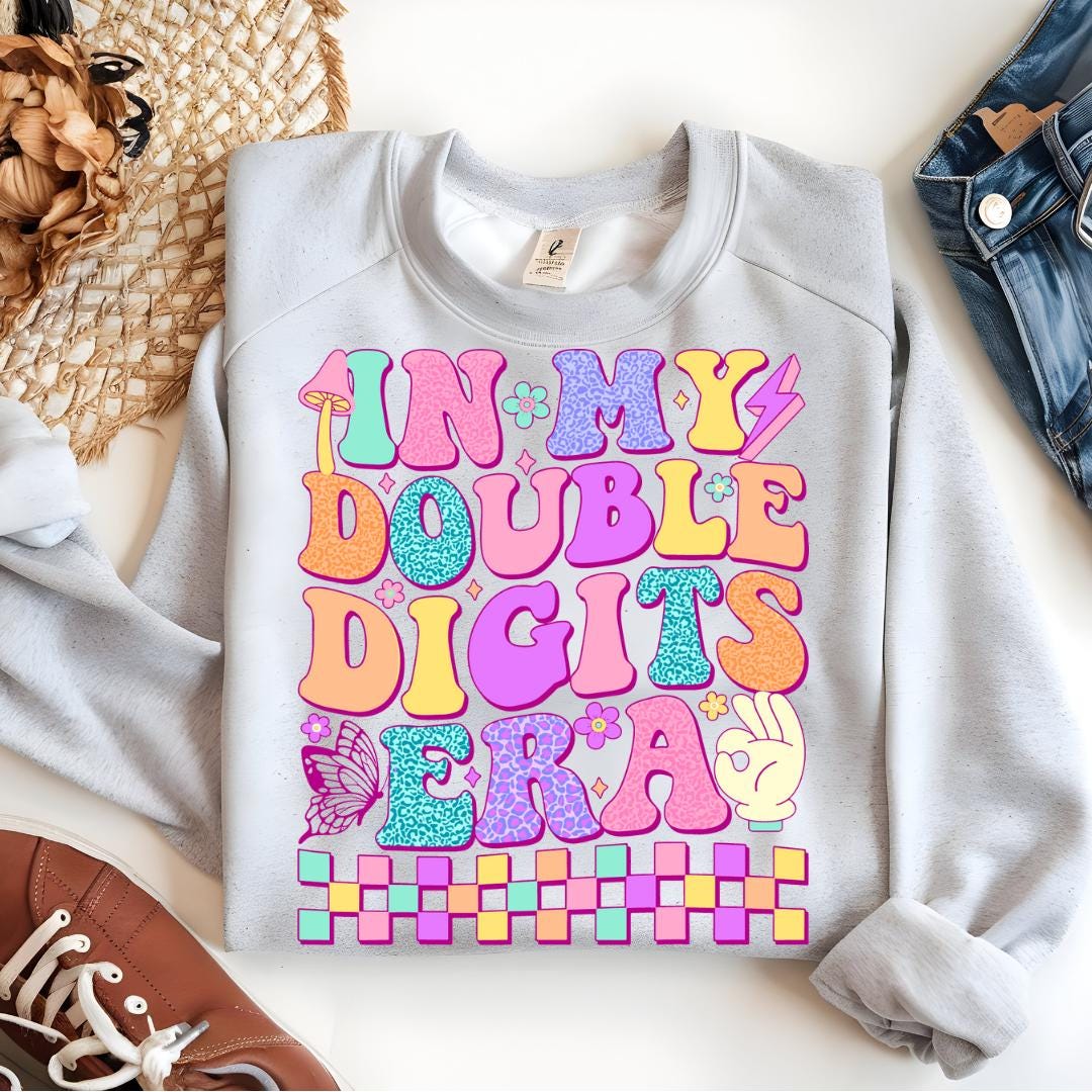 In My Double Digits Era SVG PNG, 10th Birthday Svg Png, Double Digits ...