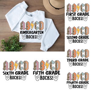 ABCD Back To School Rock Bundle Svg png, Abcd Back In Class Preschool Rock png, 100 days of school, First Day Of School Designs For shirts