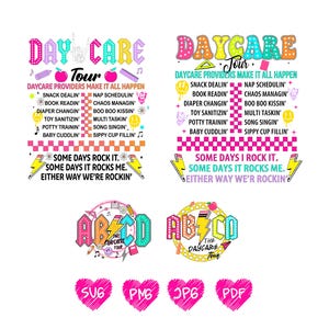 Retro Daycare shirt Svg Png, Daycare Tour Png, Daycare Staff Crew, Childcare Provider Png, Cute Daycare Worker Gift,Funny Toddler Design