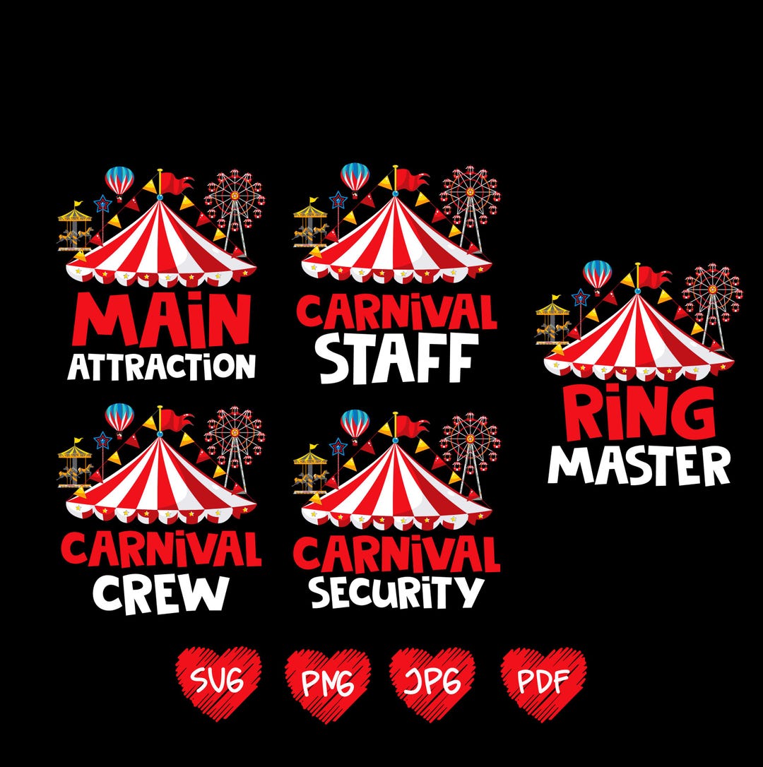 Carnival Birthday Bundle Svg Png, Carnival Theme Birthday Svg, Circus ...