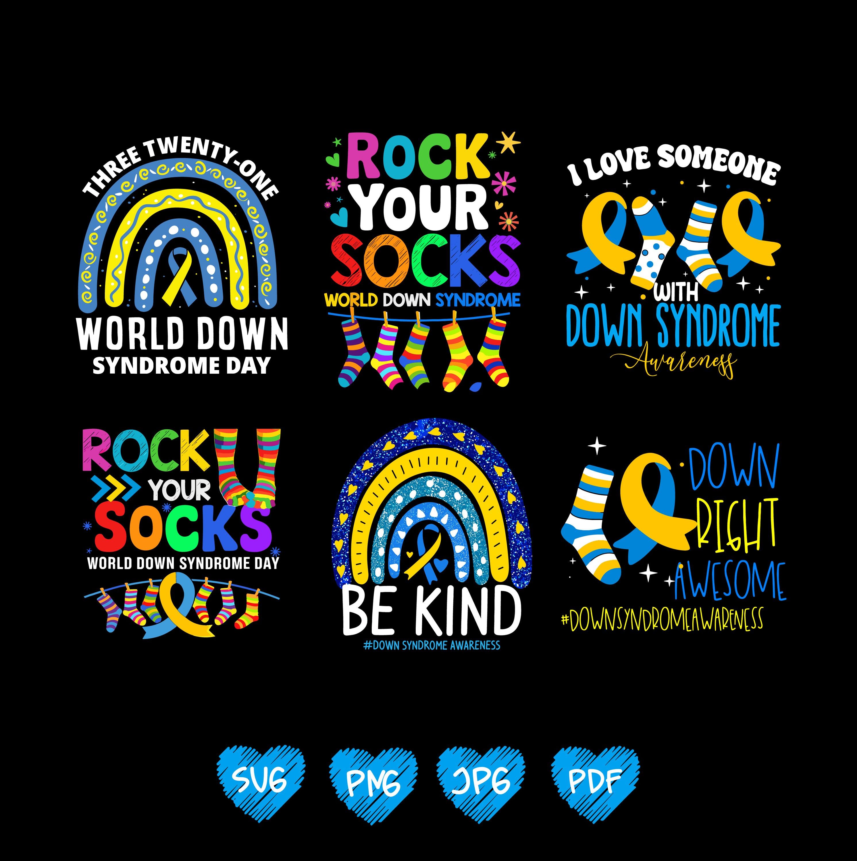 Down Syndrome Png Svg Bundle, Boy Down Syndrome Day 2026, Awareness ...