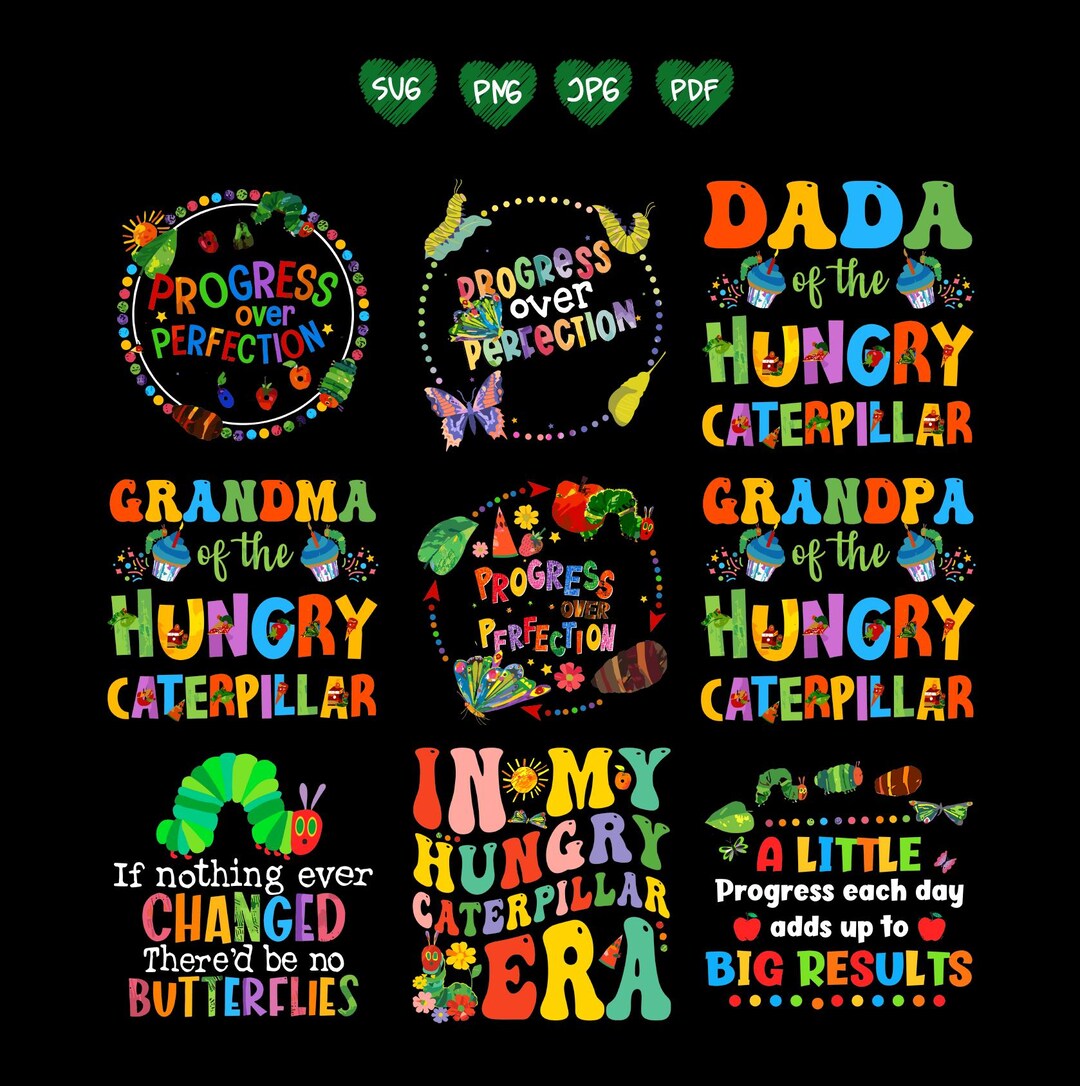 The Very Hungry Caterpillar Svg Png, Hungry Caterpillar Png ...