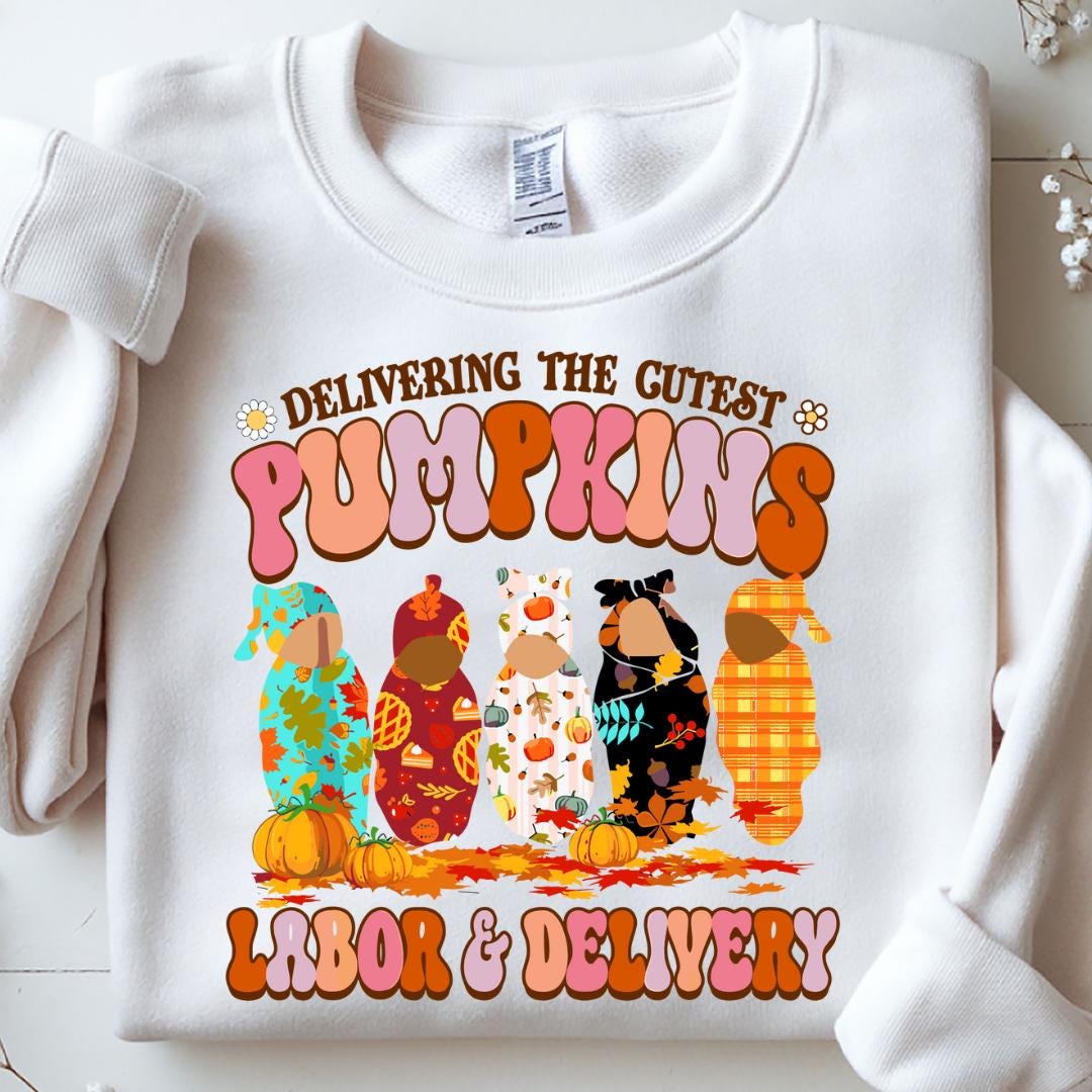 Delivering and Caring the Cutest Little Pumpkins Svg Png, Labor and ...