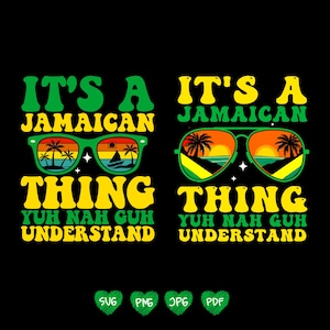 Its a Jamaicaans Thing Designs Jamaica 2025 Bundle Png, Island Vibes-sublimatie, vakantieshirt clipart, Caribische cultuur digitale download