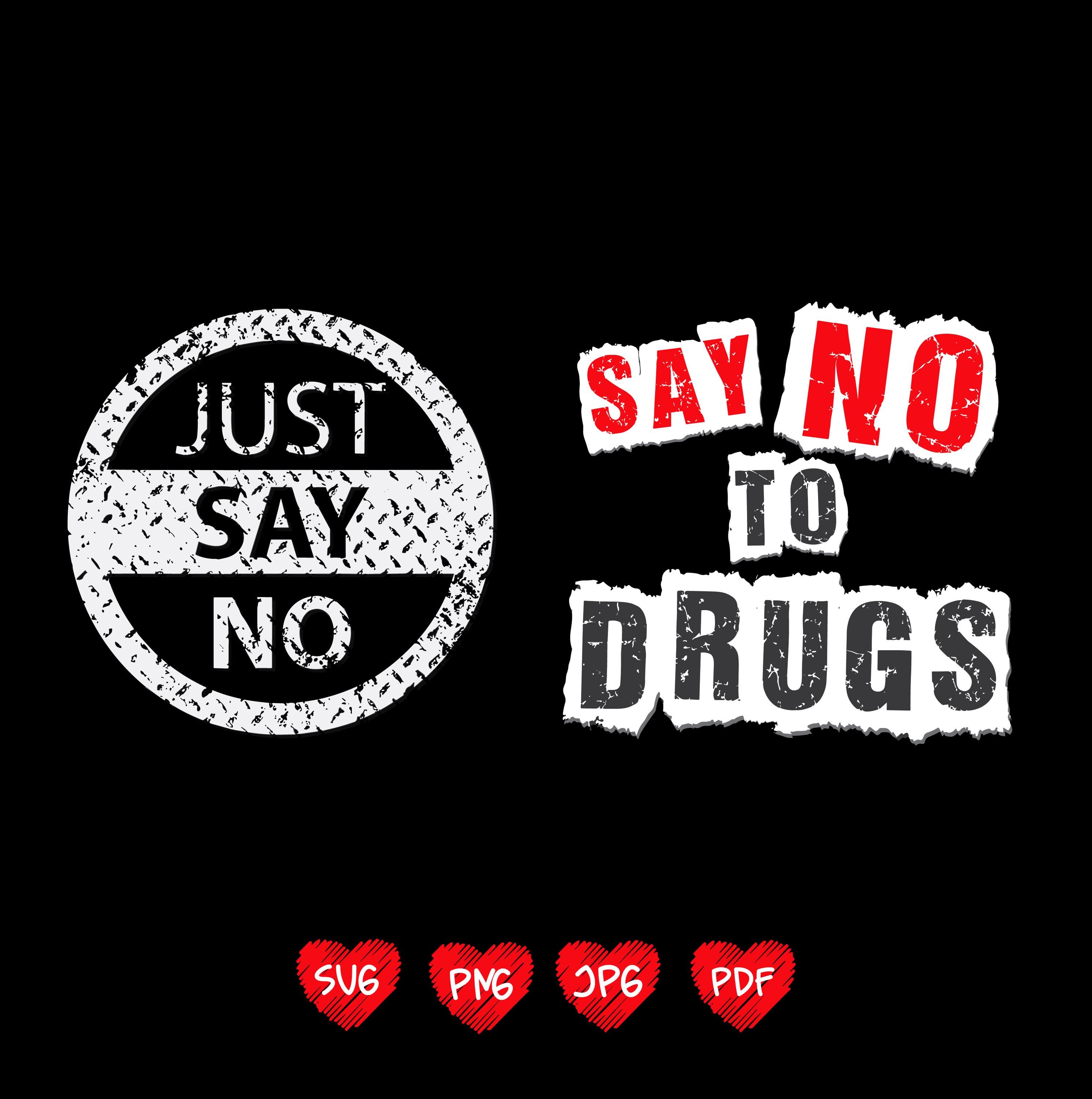 Say No to Drugs Svg Png, Say Yes to Kindness Svg, Red Ribbon Week Svg Png, Trendy Funny Groovy Digital Download Sublimation