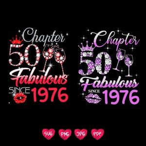 Capítulo 50 fabuloso desde 1976 svg, 50 cumpleaños png, Capítulo 50 svg, Cricut capítulo 50 svg, 1976 png, 50 y fabuloso svg, Capítulo 50