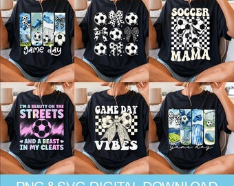 Soccer Mama Coquette-paket: Trendiga mammadesigner (digital nedladdning av SVG PNG)