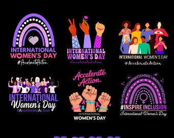 International Women's Day Bundle svg png , Women's Day 2026 svg, 8 march Women's Day Gift, March 8 Women's Day Quotes Design, Strong Women