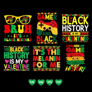 Black History Month 2026 SVG PNG Bundle, Juneteenth Pride PNG, Afro American Png, Black Lives Matter Png, African Leader Png Juneteenth Svg