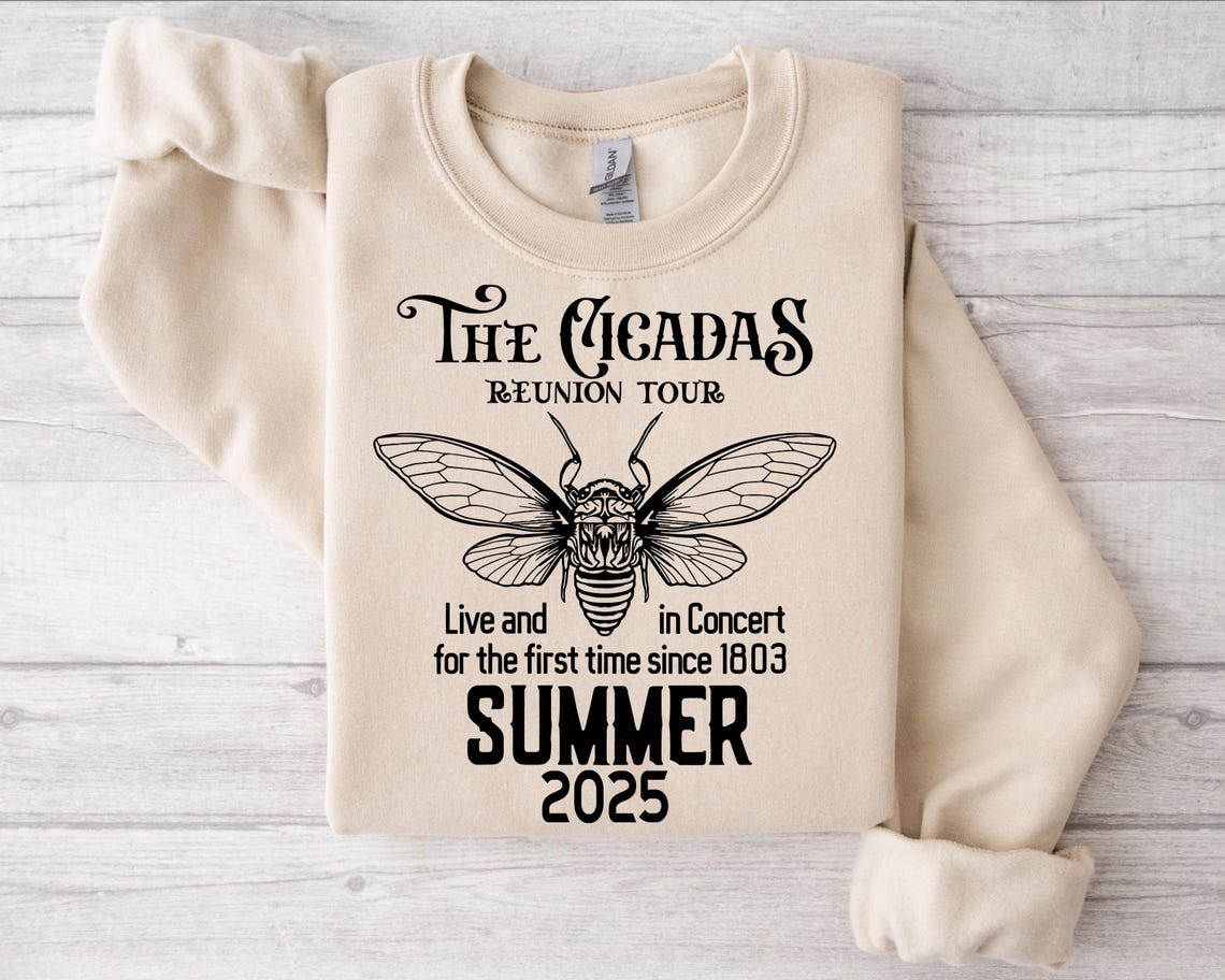 Year of the Cicada 2025 Svg Png, Cicada 2025 Png, the Cicadas Reunion Tour Summer 2025 , Cicada