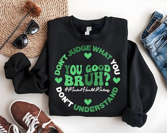 Sie gut Bruh SVG PNG, psychische Gesundheit Fragen Png-Svg-Bundle, Bewusstsein Png für psychische Gesundheit, Frauen psychische Gesundheit Png, Angst Bewusstsein Png