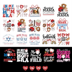 Glitter Baseball Bundle Svg png, Retro Baseball Png Bundle, Baseball Team Png, Baseball Mama shirt, Baseball png, Baseball Designs