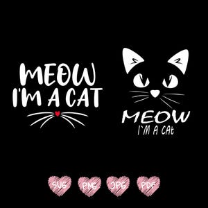 ニャー、私は猫です Png svg 面白い猫のシャツ ギフトのアイデア 歌 デザイン カット カット可能なファイル Cricut シルエット インスタントダウンロード SVG png デザイン