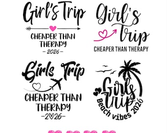 Girl's Trip 2026 Svg, Girl's Weekend 2026 Svg, Great Times, Great Memories Png File Cricut, Cut, Silhouette File, Digital Png Svg