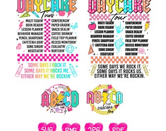 Retro Daycare shirt Svg Png, Daycare Tour 2026, Daycare Staff Crew, Childcare Provider Png, Cute Daycare Worker Gift, Funny Toddler Design
