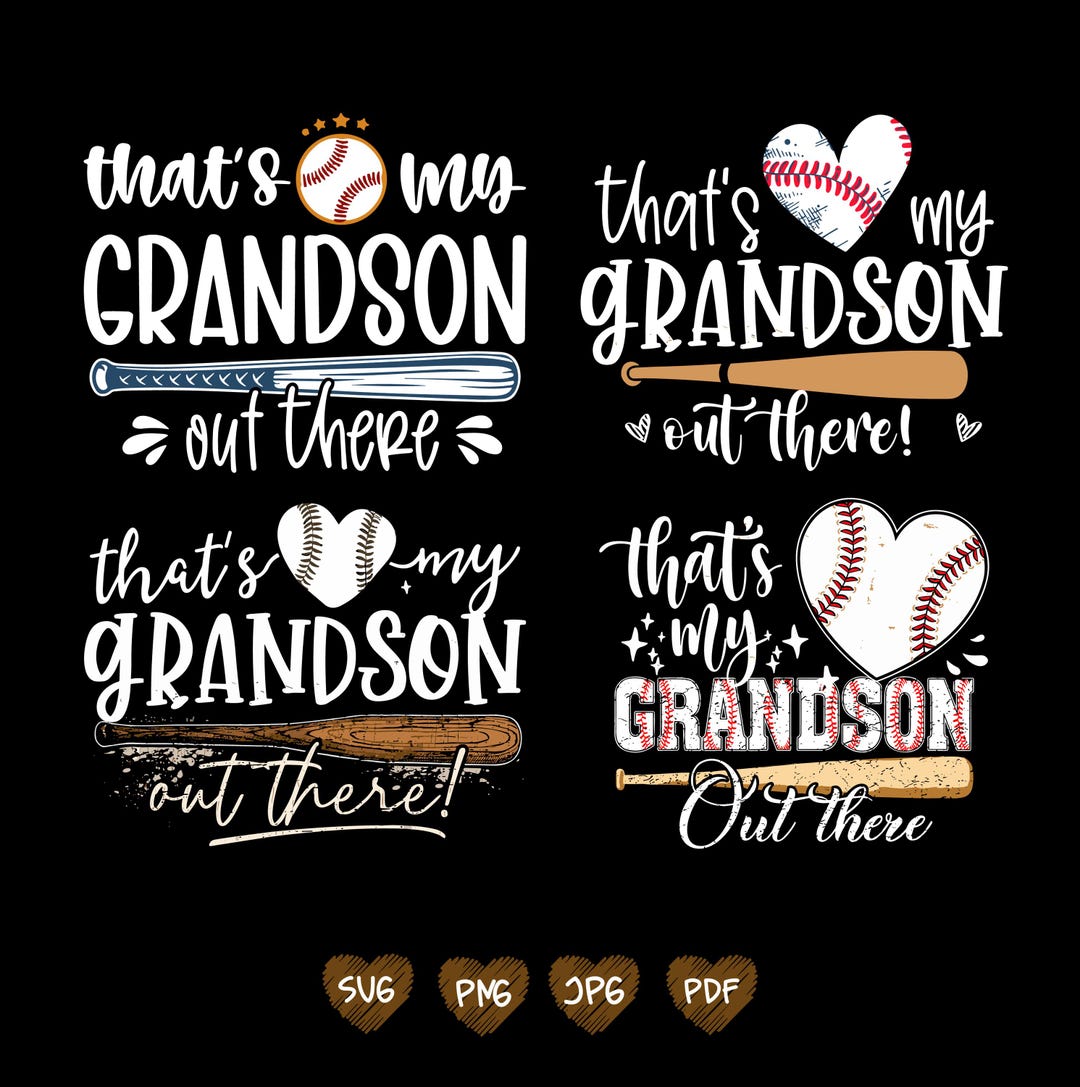 That's My Grandson Out There Svg, Baseball Grandma Svg, Mother's Day ...