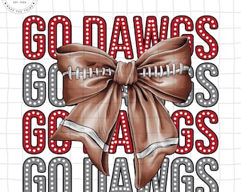 Game Day Png, Coquette Football Png, Football Season Png, Football Coquette Png, DTF, Sublimation