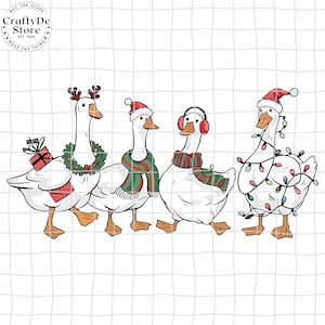 Tendências de design para luzes de Natal de amantes de fazenda 2025 PNG, animais engraçados feriado, ganso de Papai Noel, temporada de caça ao ganso, Natal ocidental