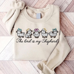 The Lord is My Shepherd Machine Embroidery Design 7 sizes (4&quot;-10&quot;) Instant Download - Digital Machine Embroidery Pattern