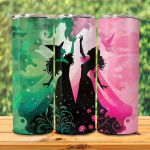 The Musical 2024 20oz skinny Tumbler Wrap Png, Broadway Stickers, Perfectly Wicked, Halloween Quote, Defying Gravity, Koffie Tumbler Wrap