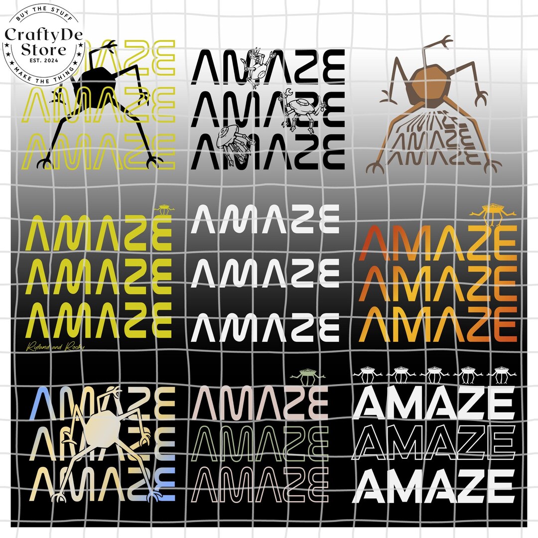 9 Files AMAZE Svg Png, Amaze Amaze Amaze Svg, Scifi Book Inspired ...