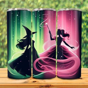 The Musical 2024 20oz skinny Tumbler Wrap Png, Broadway Stickers, Perfectly Wicked, Halloween Quote, Defying Gravity, Koffie Tumbler Wrap
